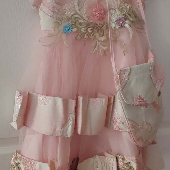 Little Girls Dress & matching purse - Picture 5 of 7
